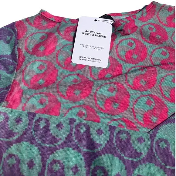 Tara Khorzad yin Yang mesh crop top - Picture 2 of 2
